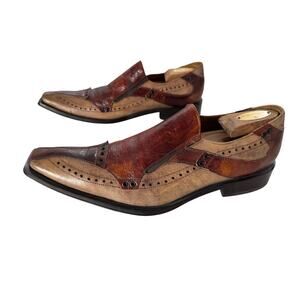 Impulse By Steeple Gate Patchwork Dress Shoes Men’s Size 11.5 M